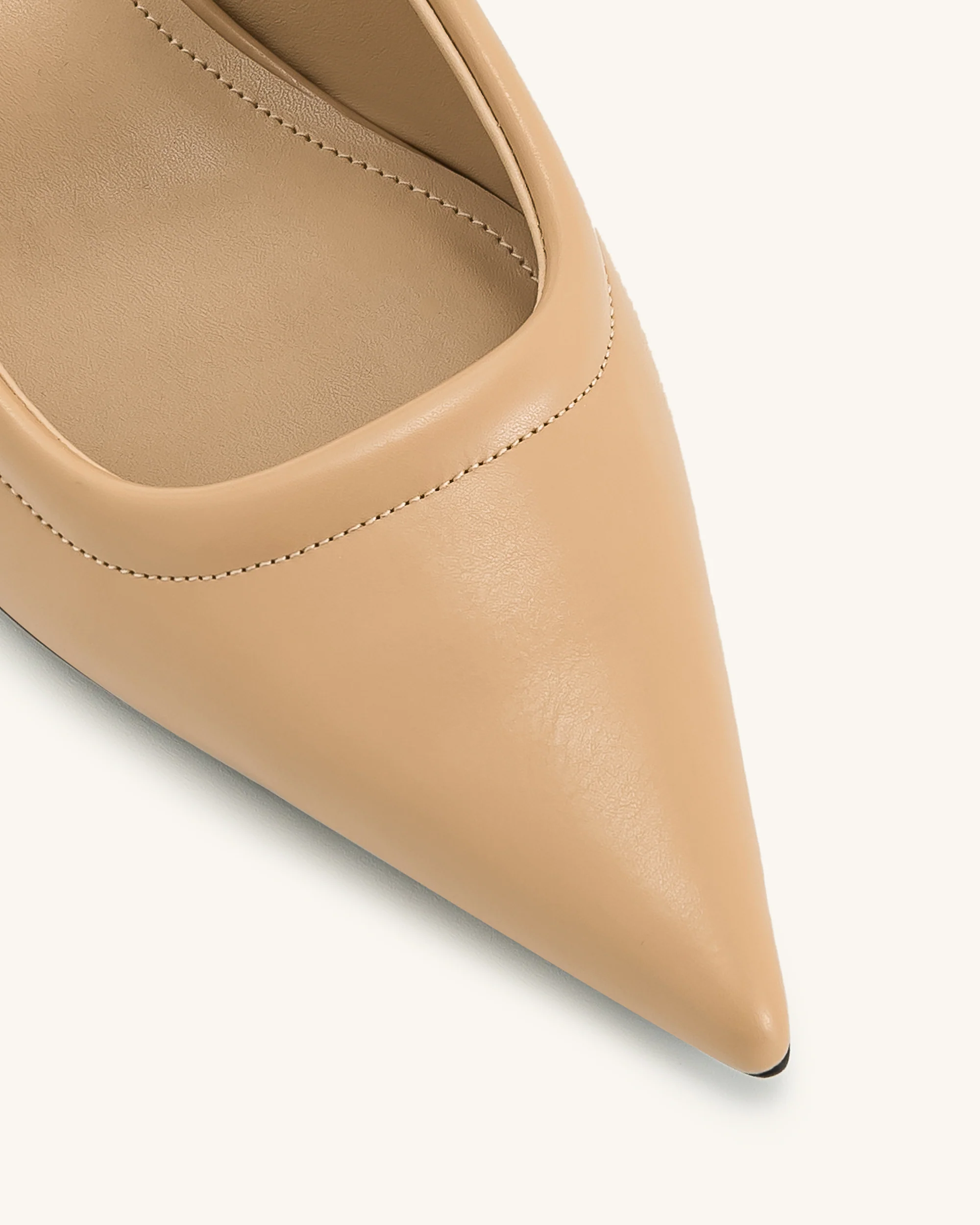 Helena Pierced Mules - Khaki - Image 7